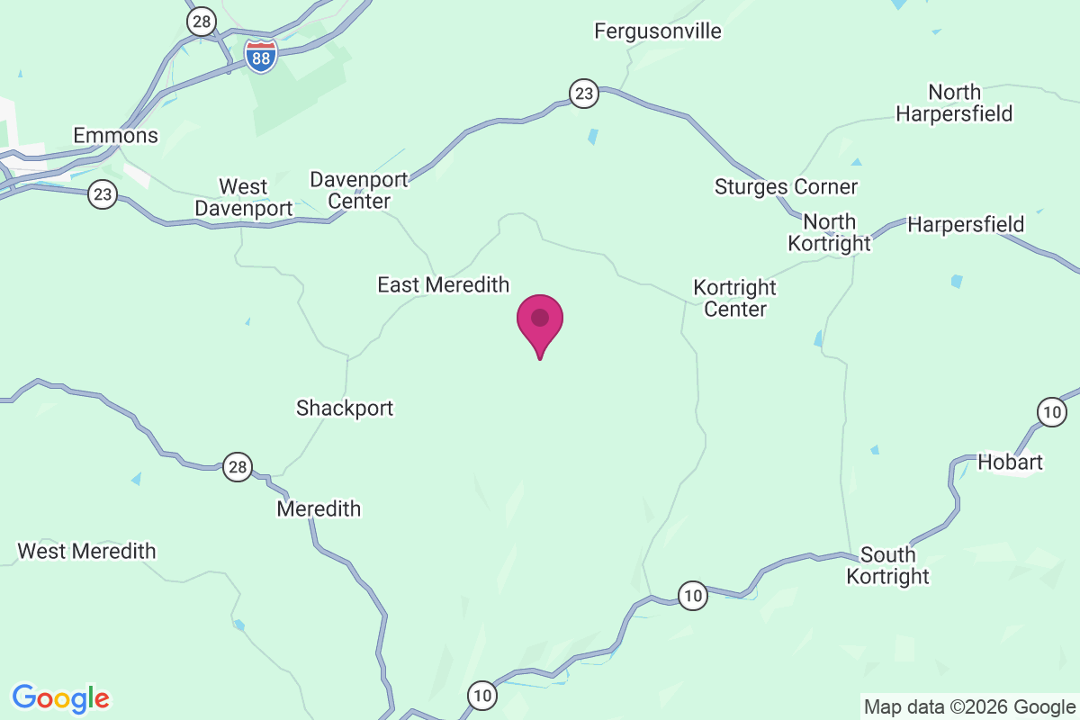 West Kortright map