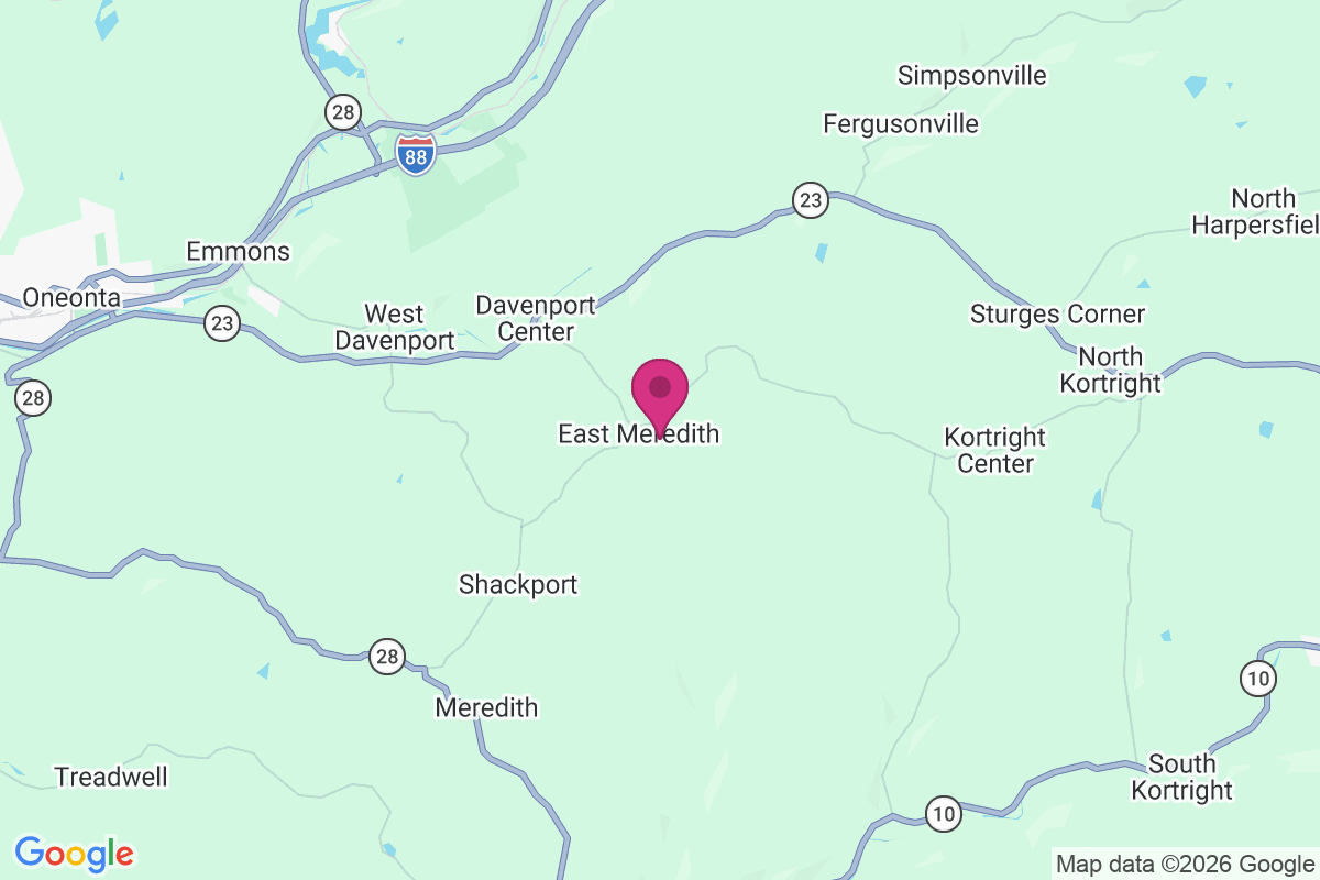 East Meredith map