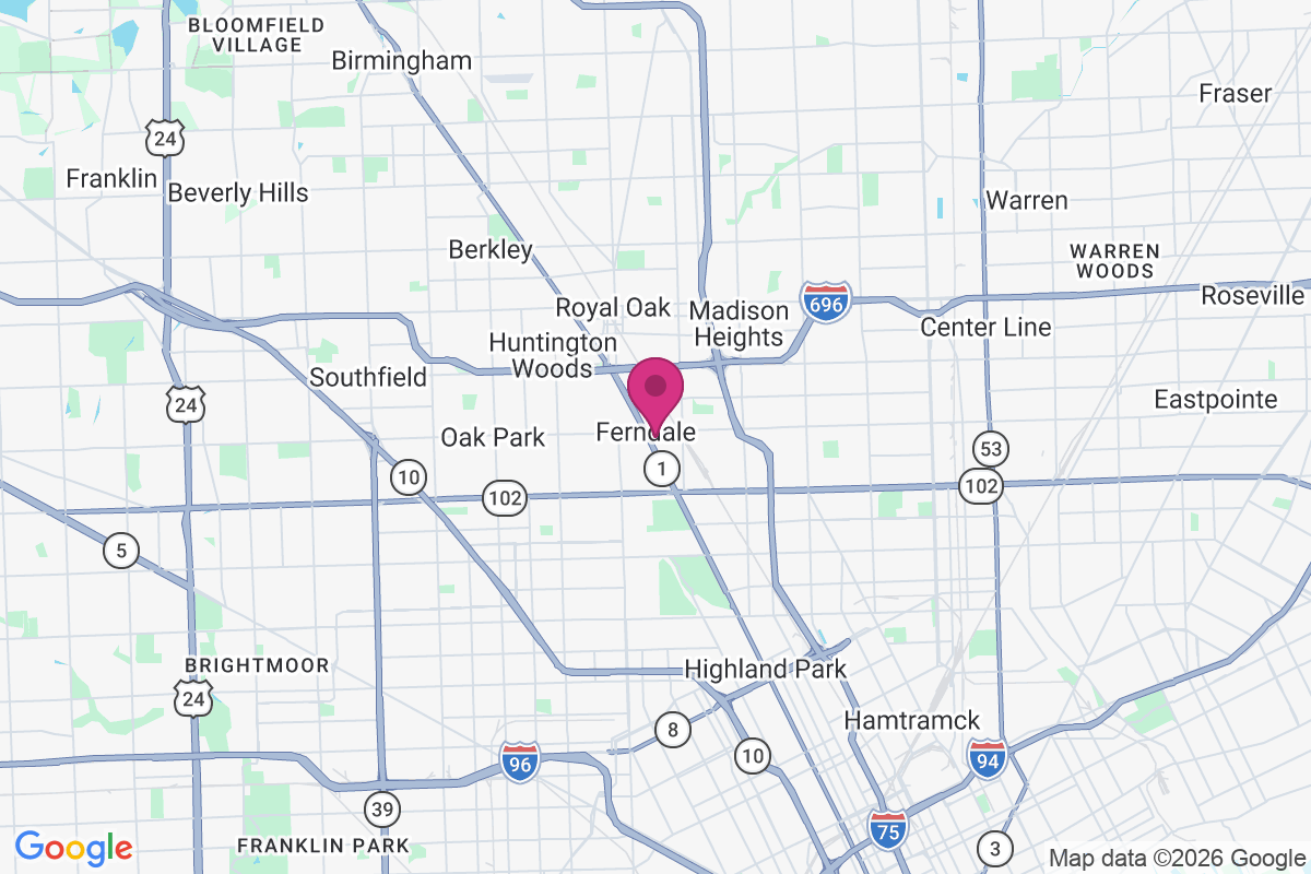 Ferndale map