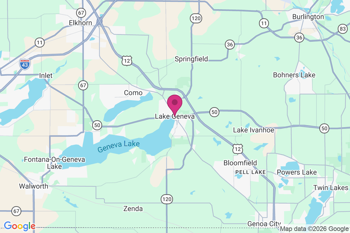 Lake Geneva map