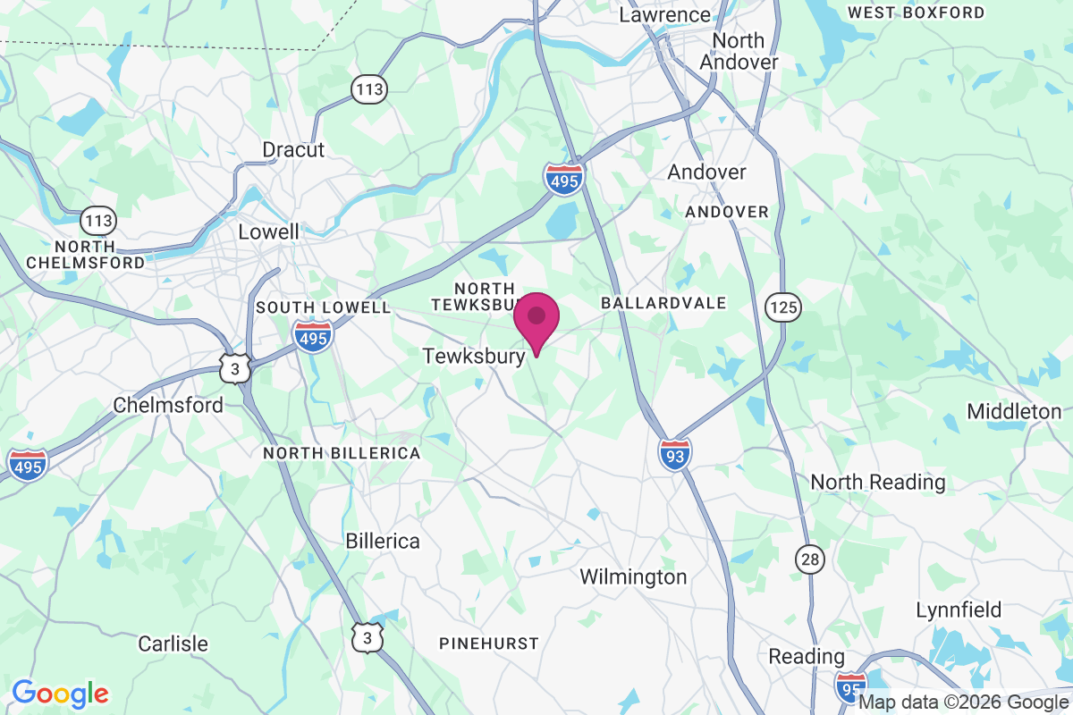 Tewksbury Junction map