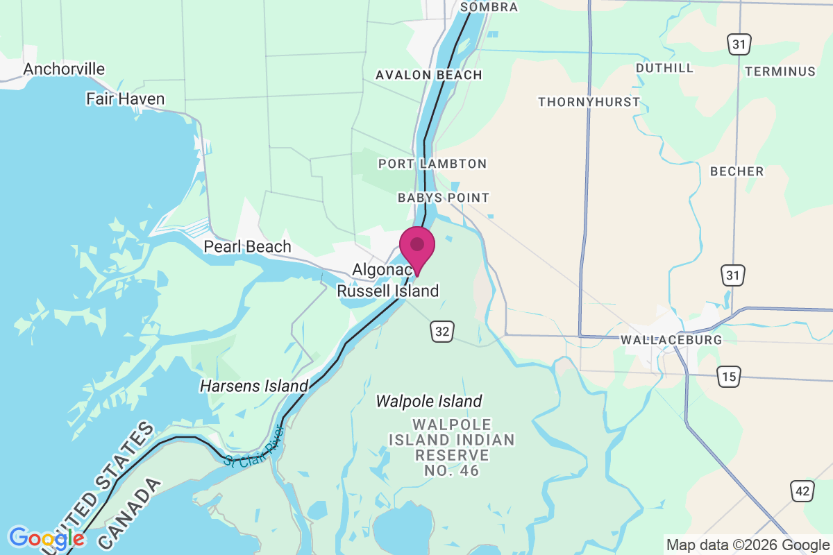 Walpole Island map