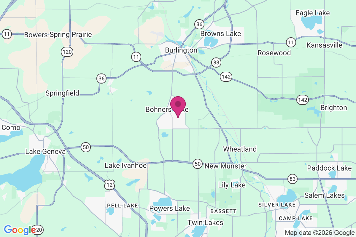 Bohners Lake map