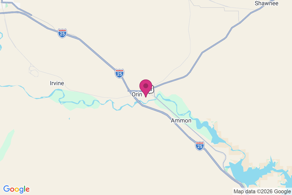 Orin Junction map