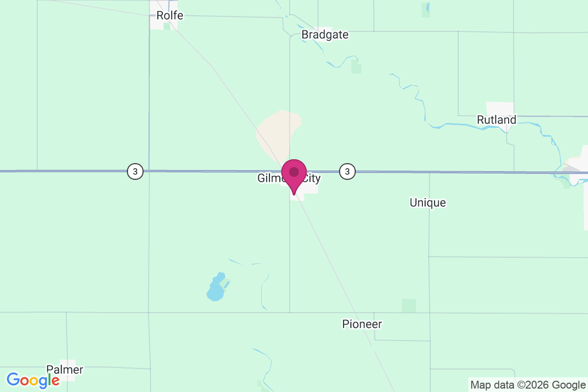 Gilmore City map