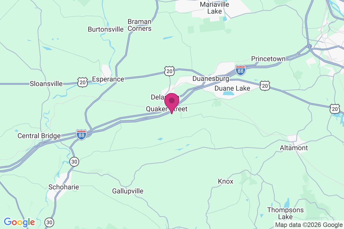 Quaker Street map