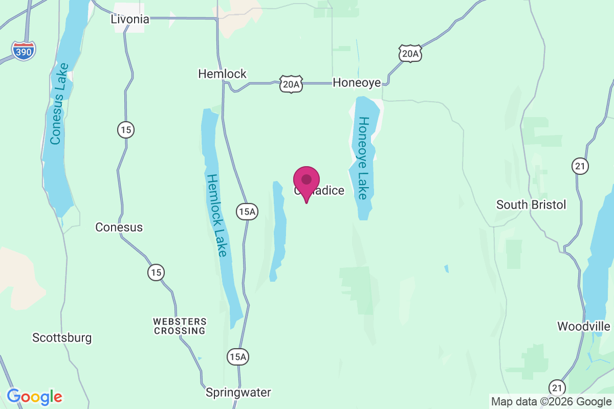 West Canadice Corners map