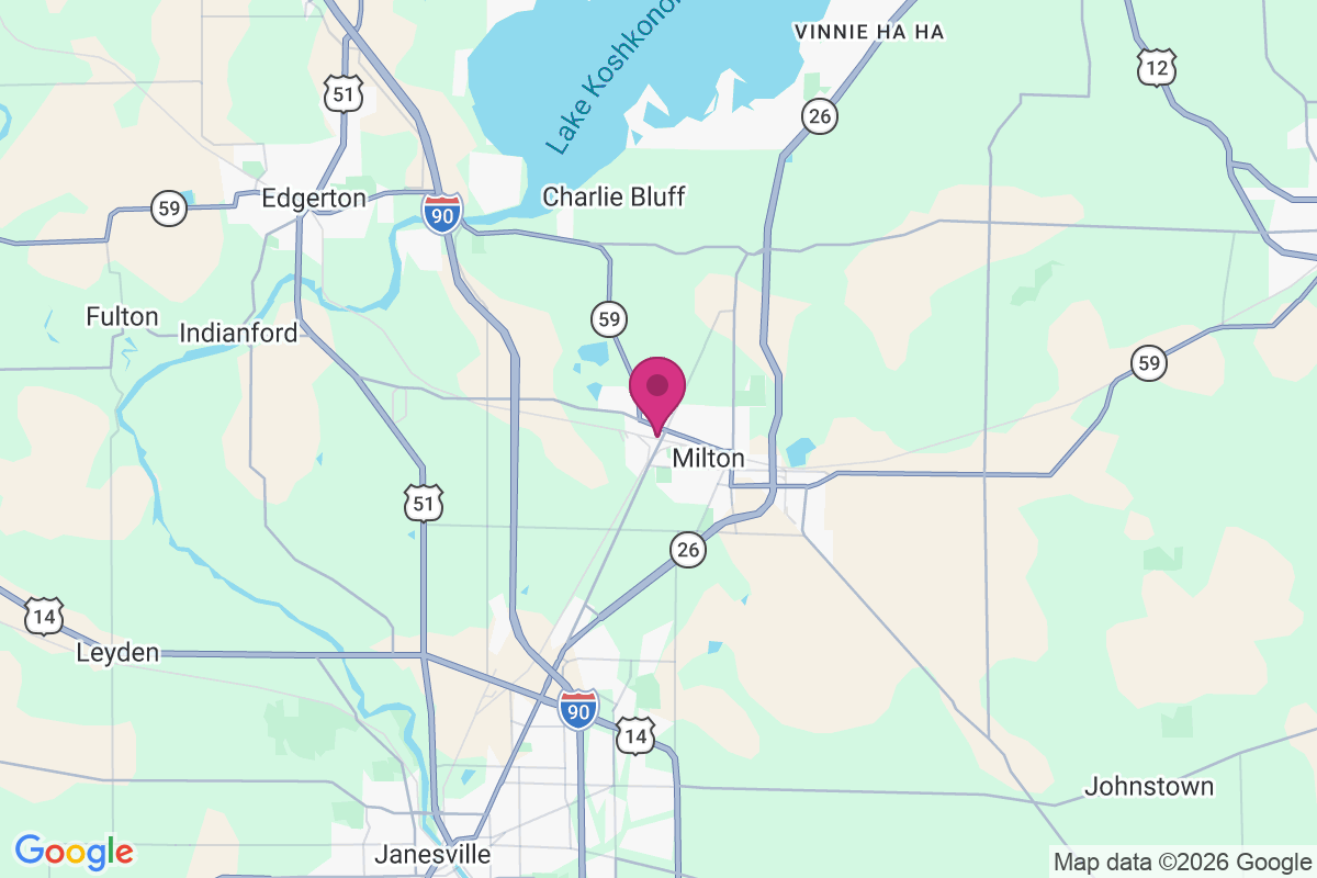 Milton Junction map