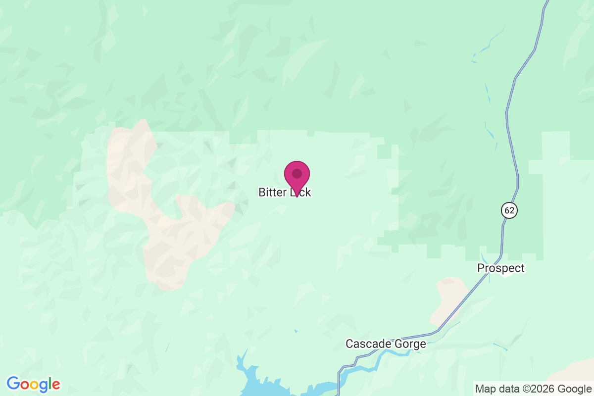 Bitter Lick map