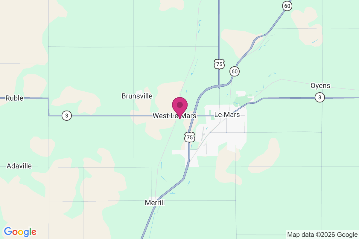 West Le Mars map