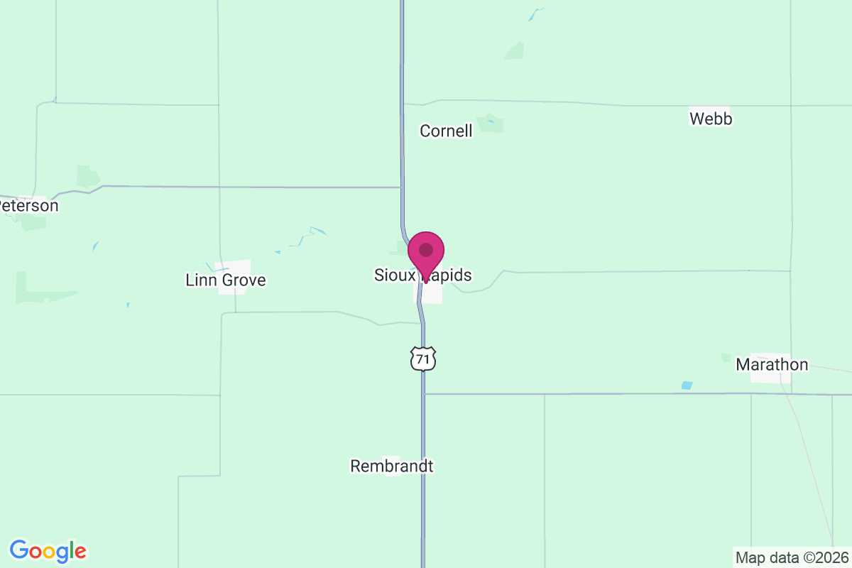 Sioux Rapids map