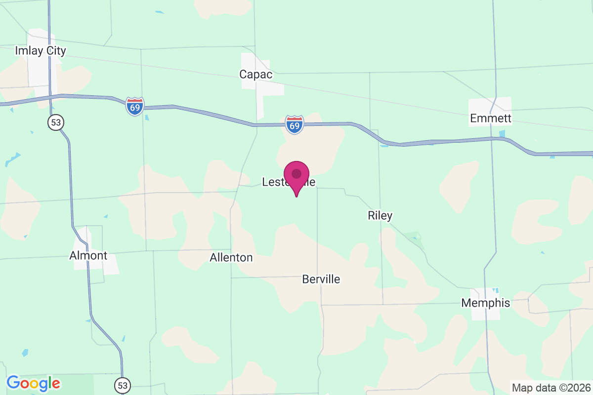 Lesterville map
