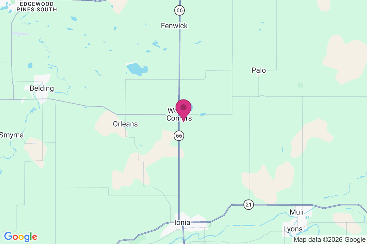 Woods Corners map