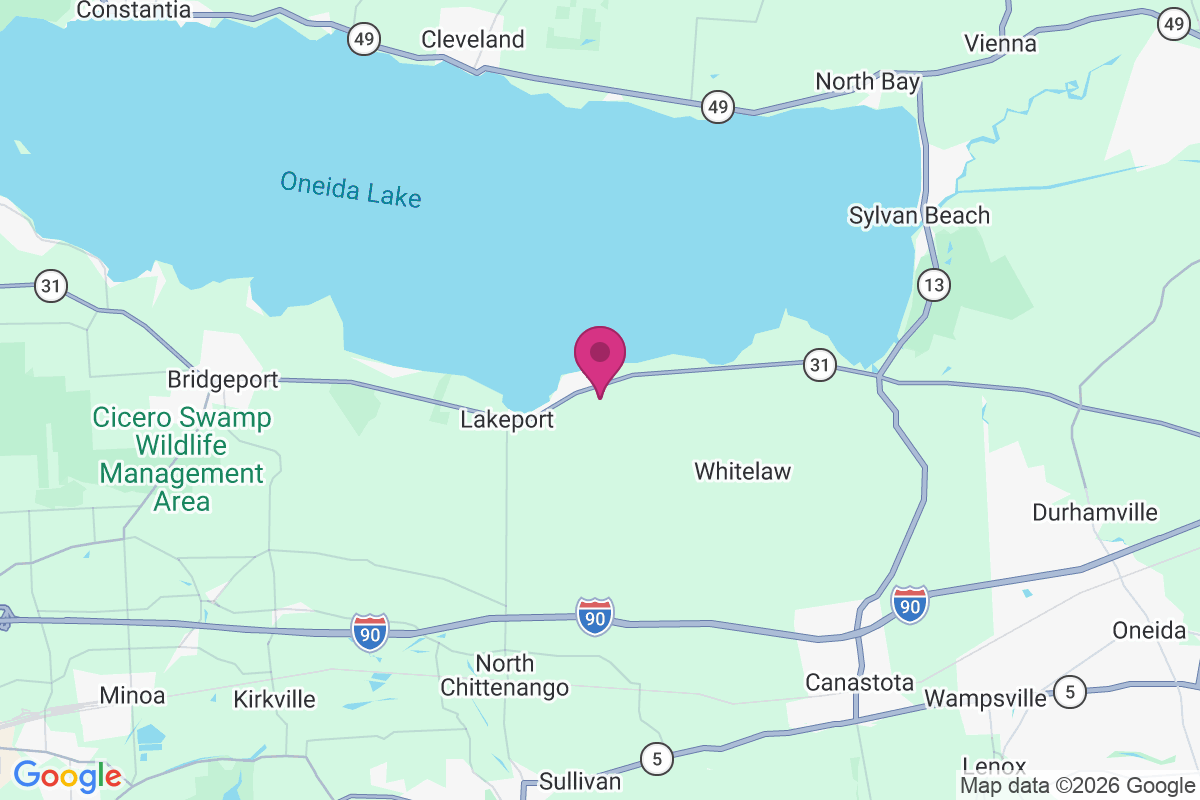 Oneida Lake Beach West map