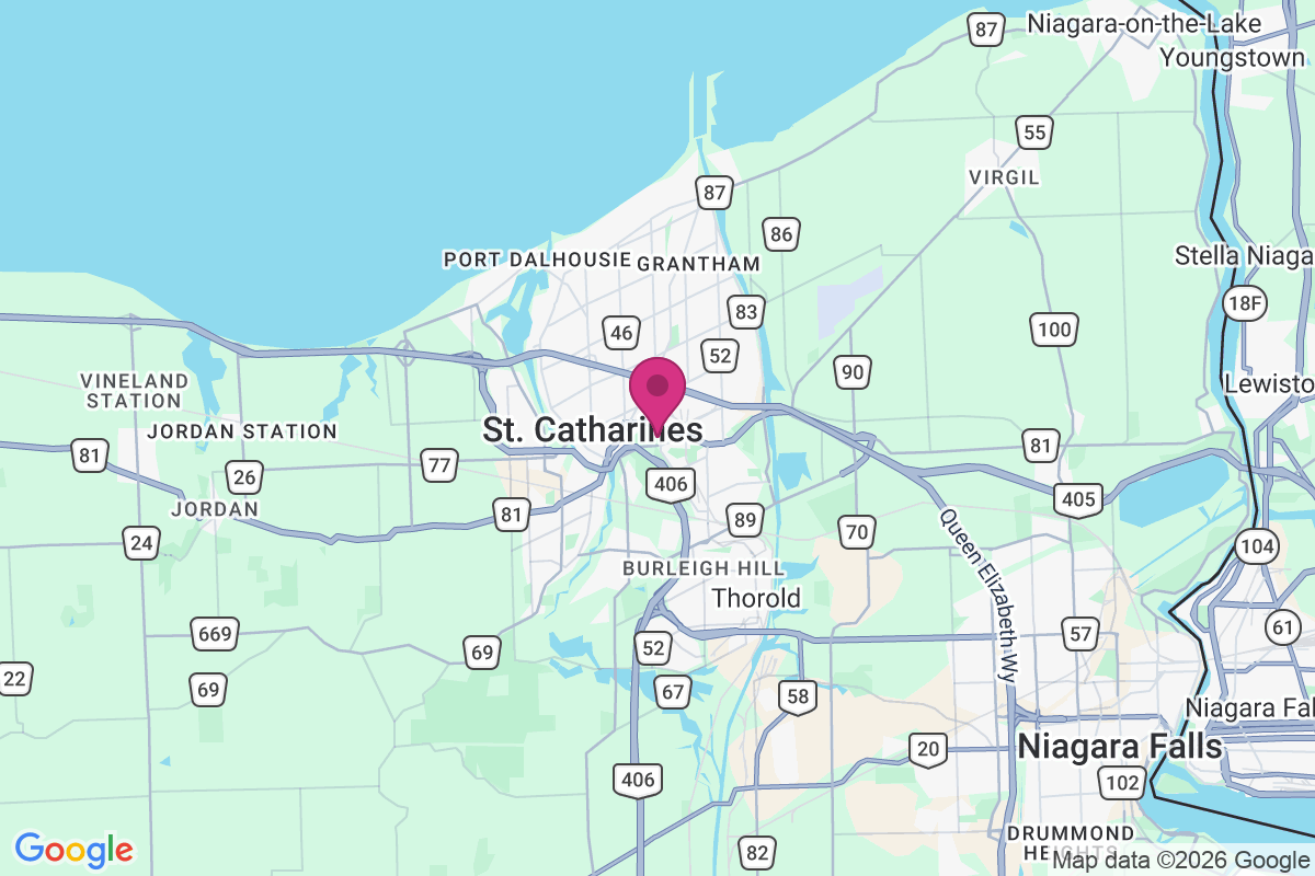 Saint Catharines map