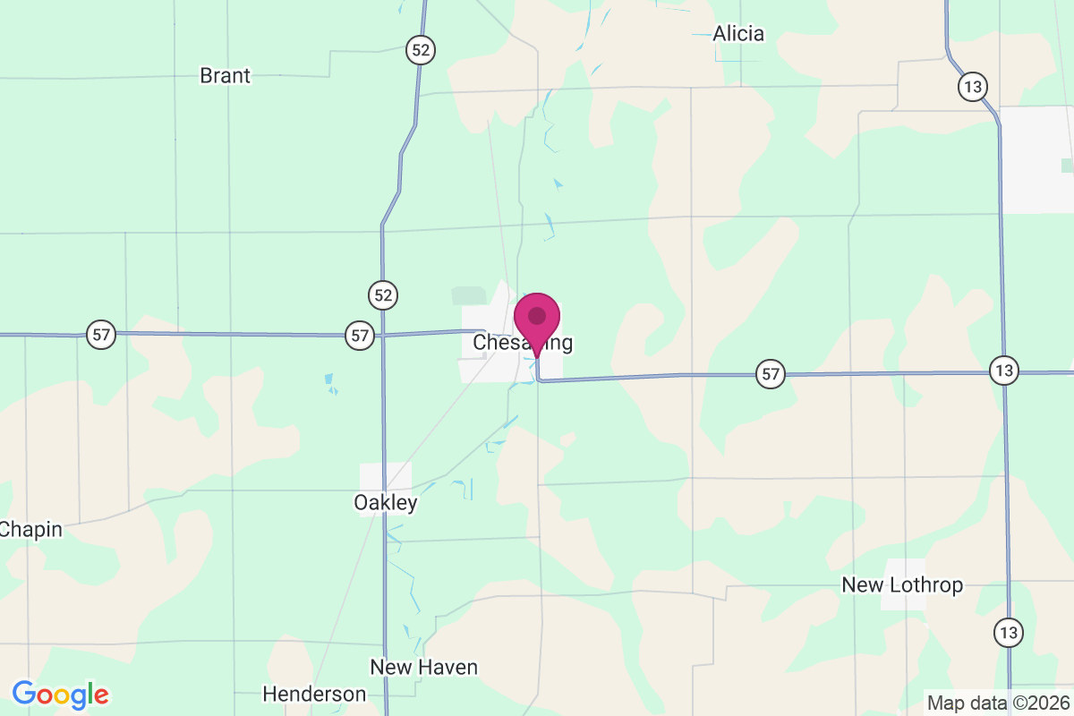 Chesaning map