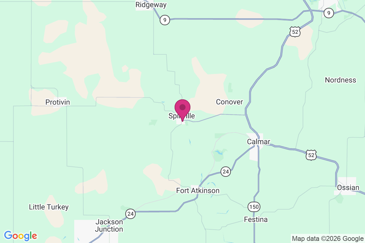 Spillville map