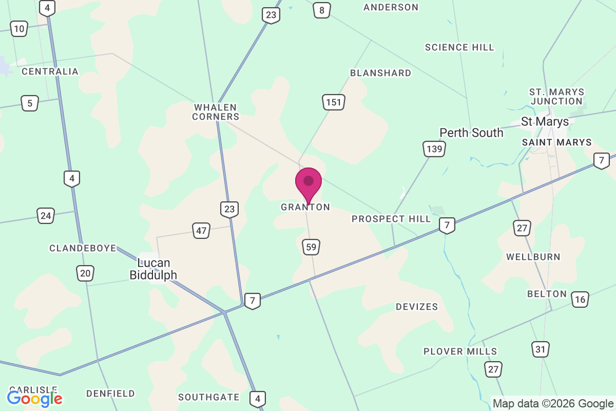 Thorndale map