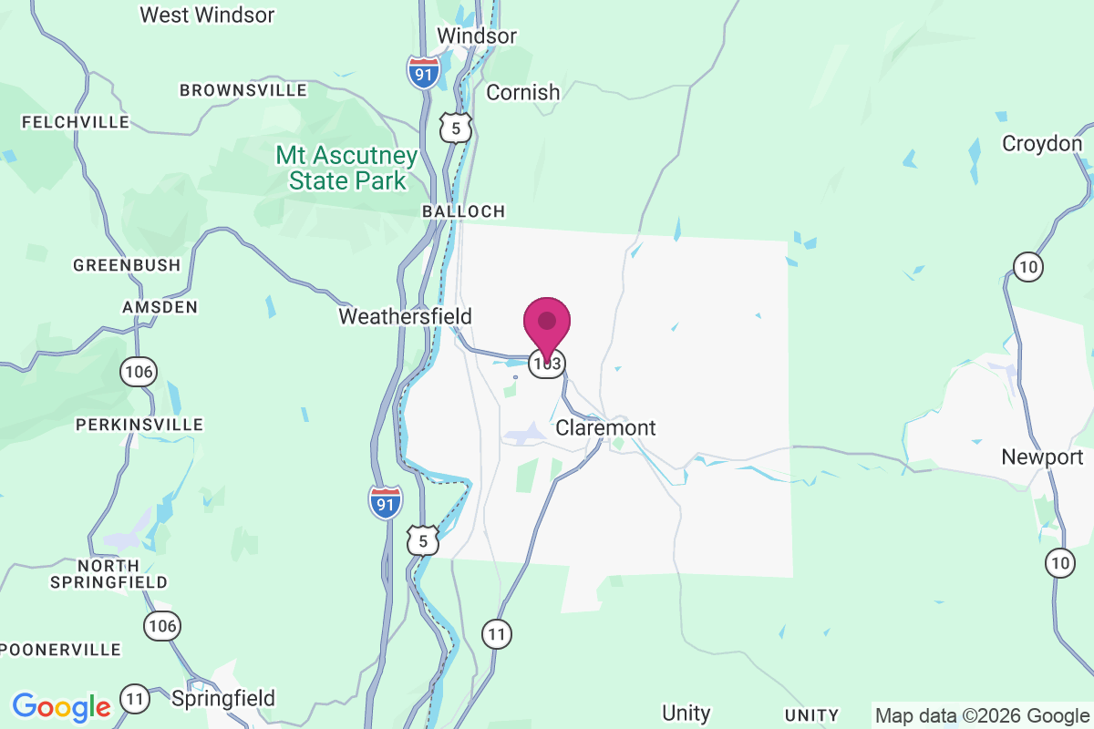 West Claremont map
