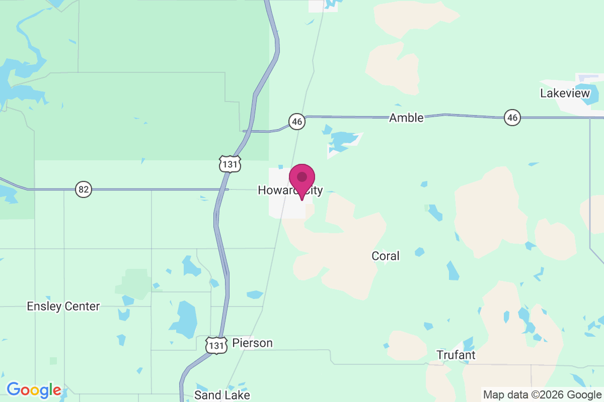 Howard City map