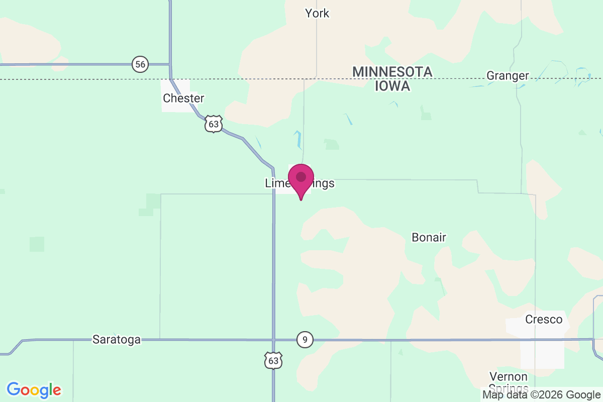 Lime Springs map