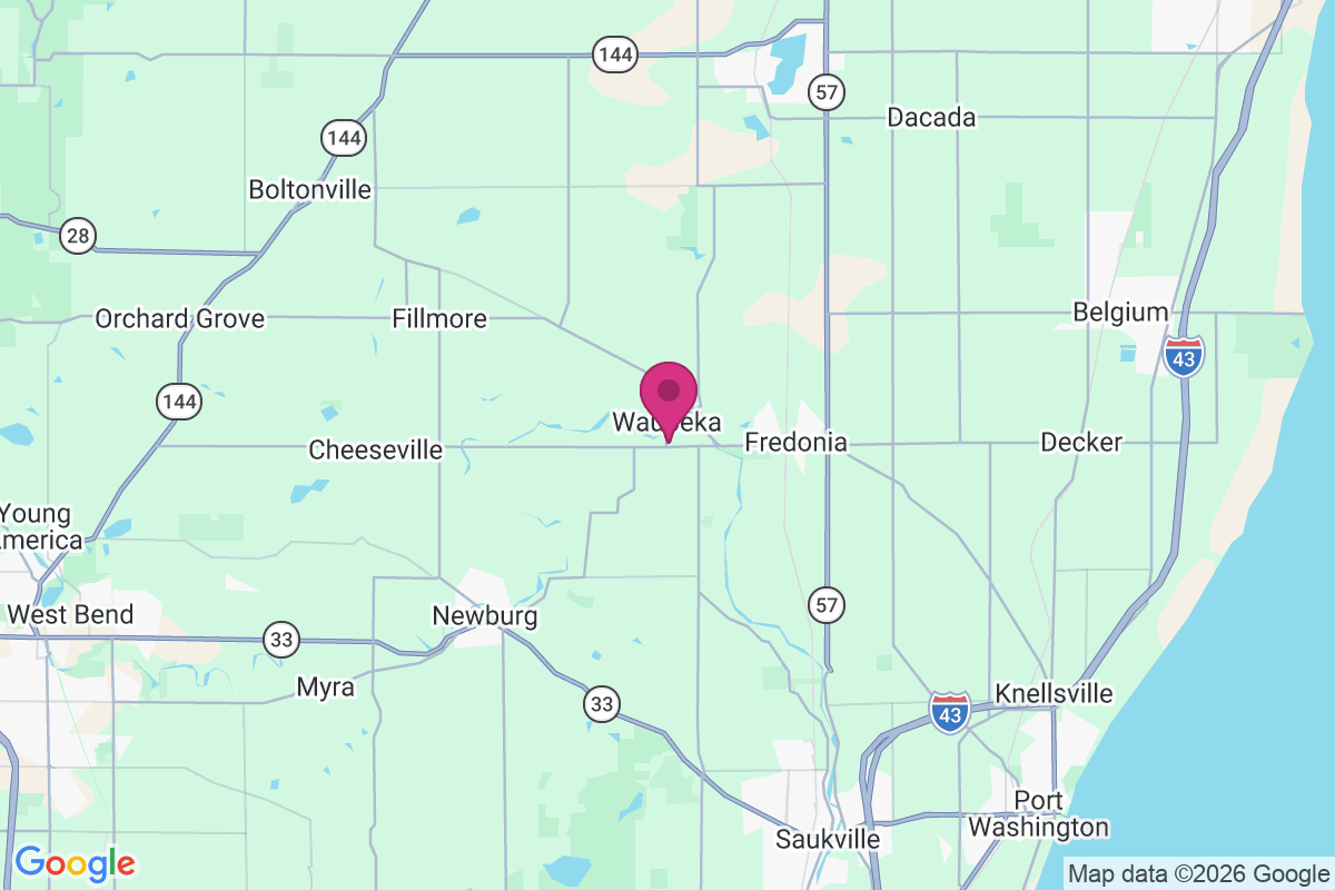 Waubeka map