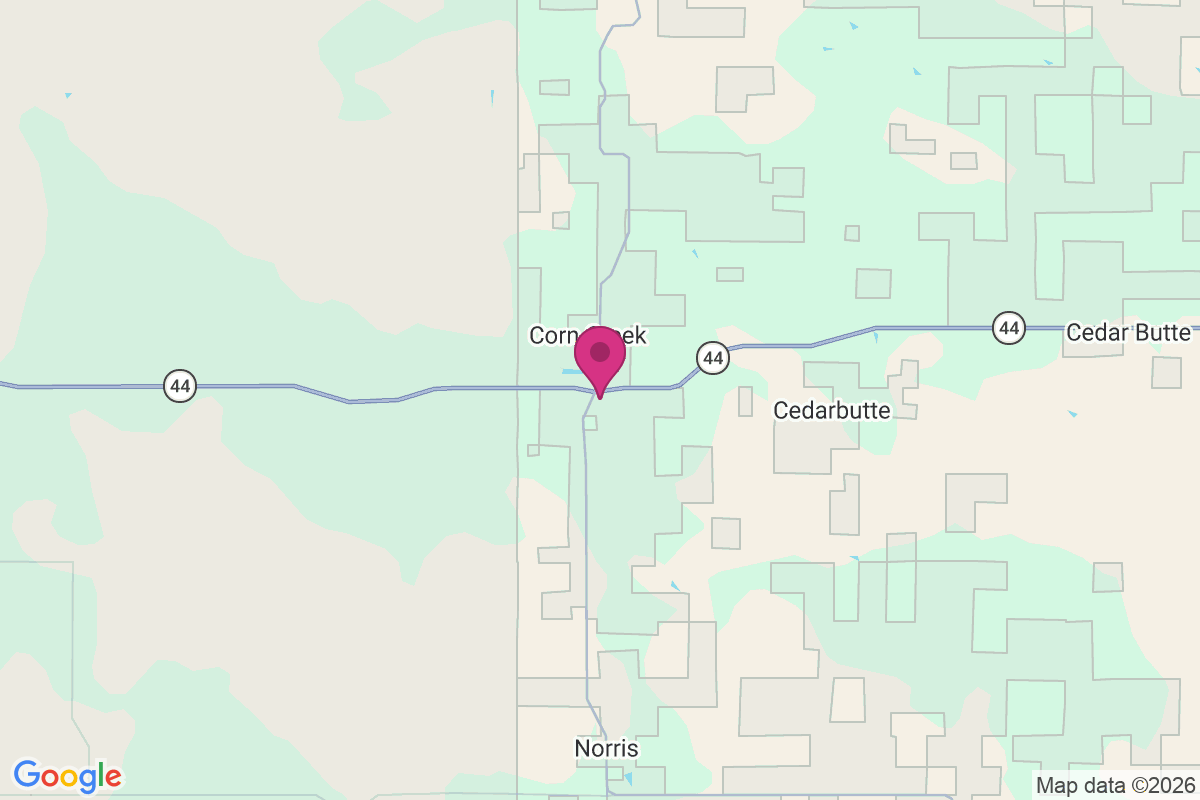 Corn Creek map