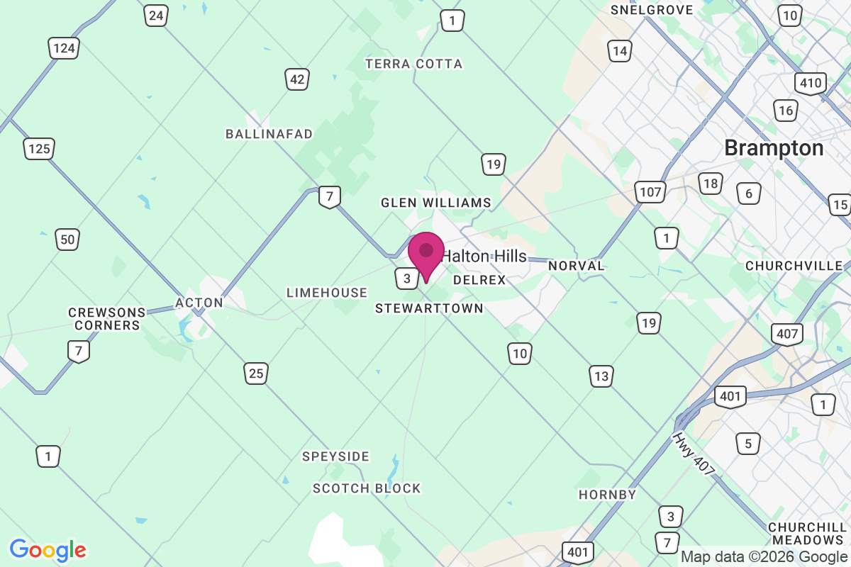 Halton Hills map