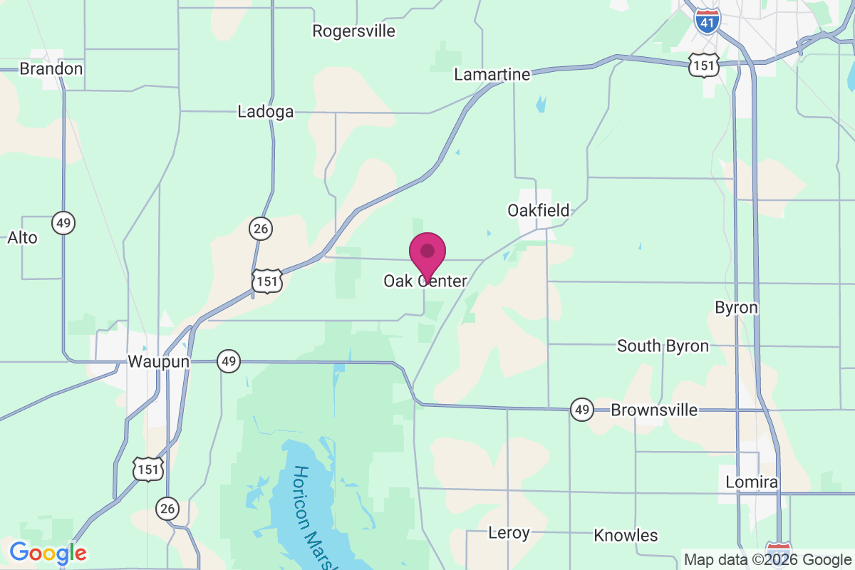 Oak Center map