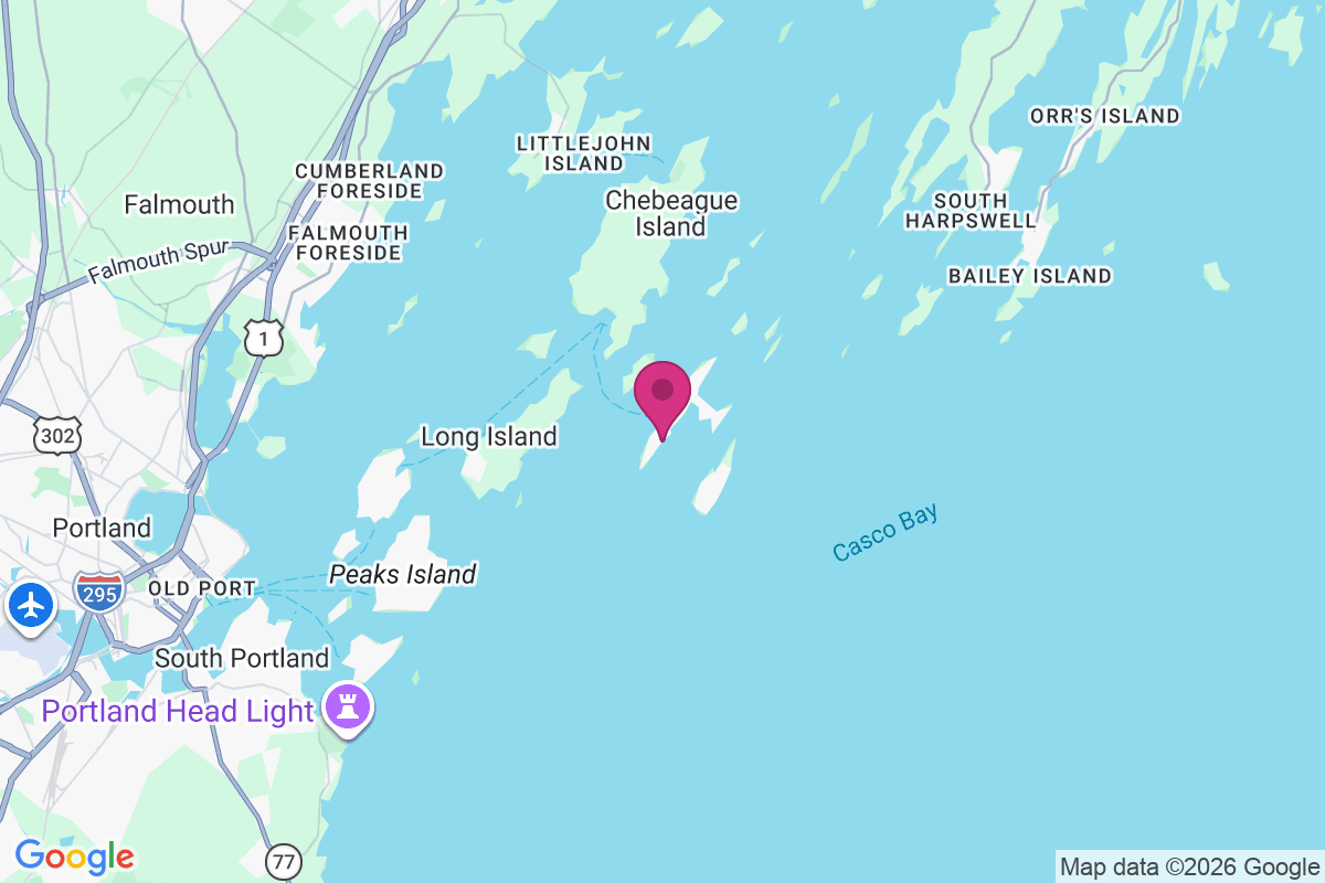 Cliff Island Landing map