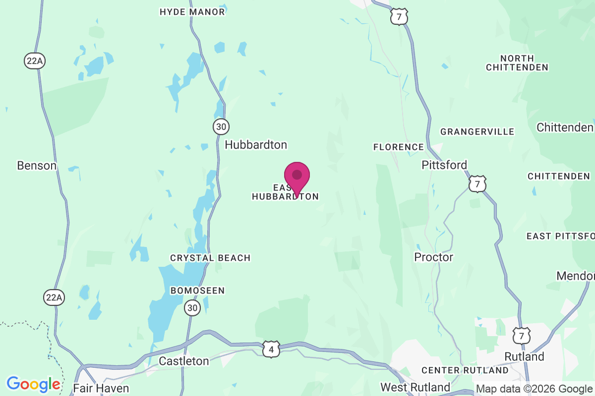 East Hubbardton map