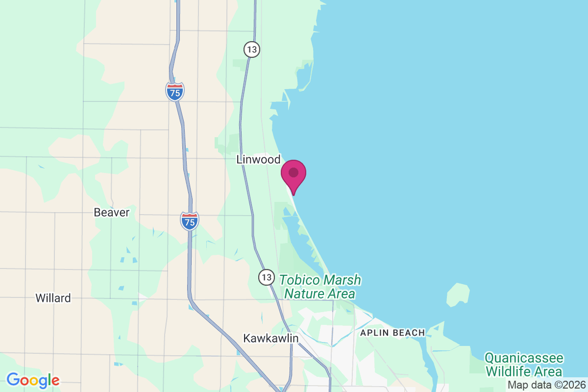 Linwood Beach map