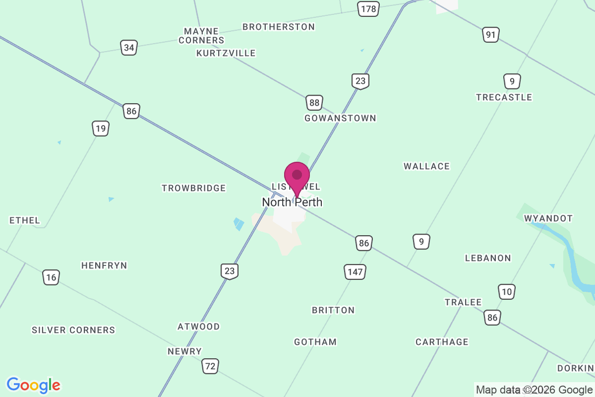Gowanstown map