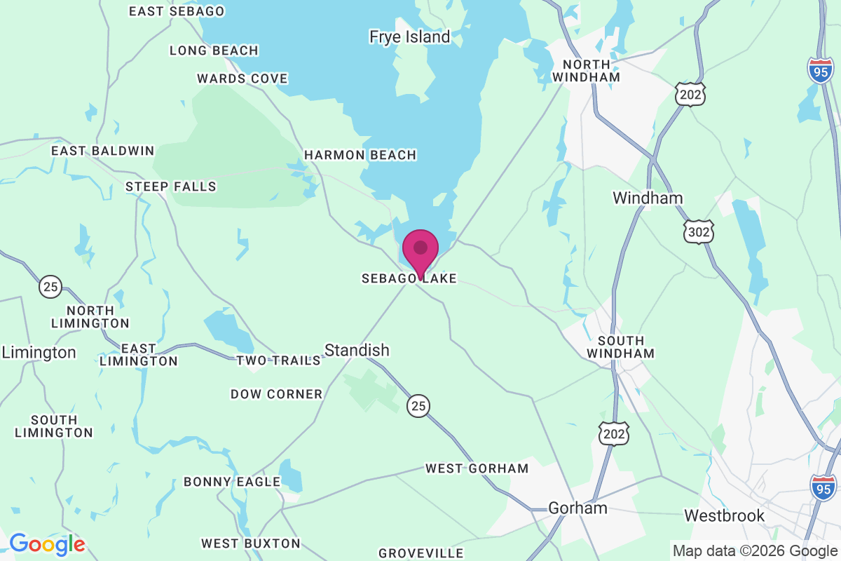 Sebago Lake map