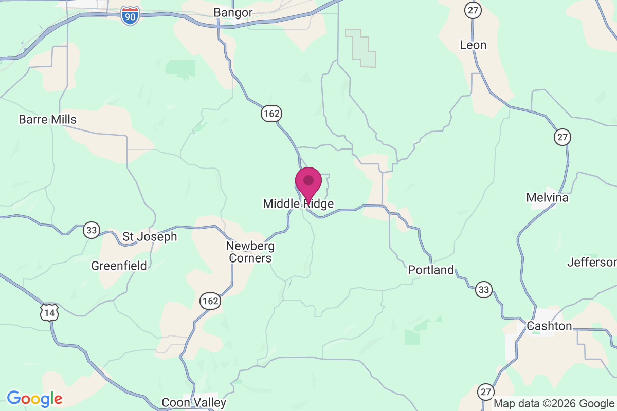 Middle Ridge map