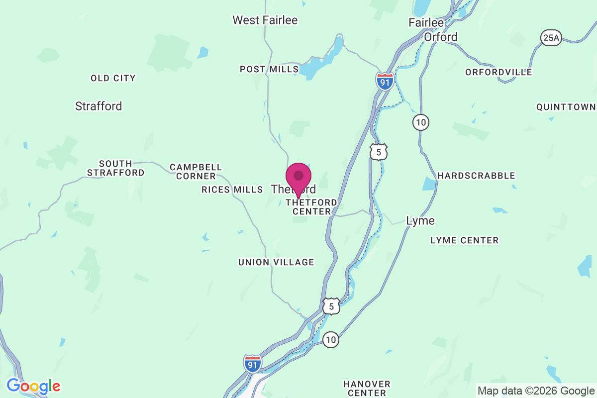 Thetford Center map