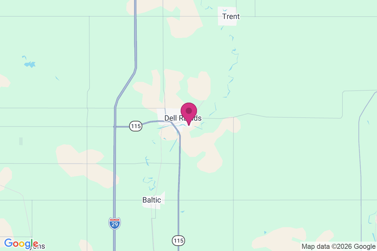 Dell Rapids map