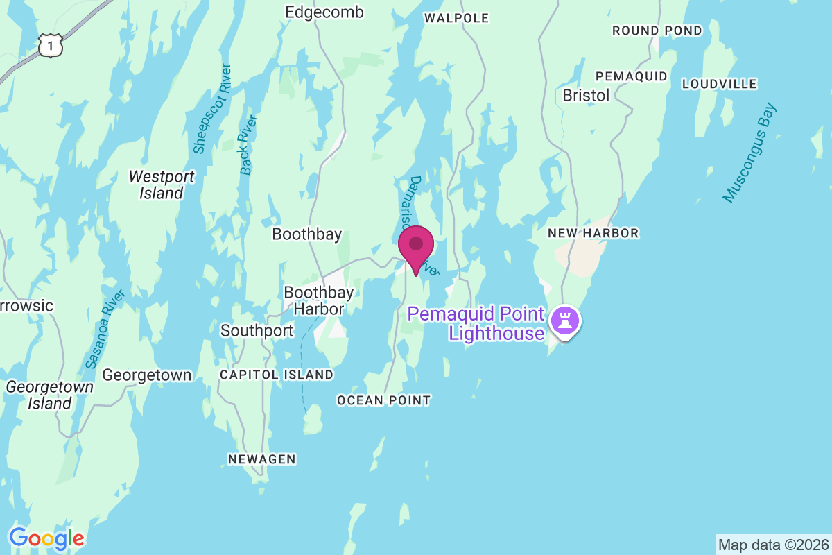 East Boothbay map