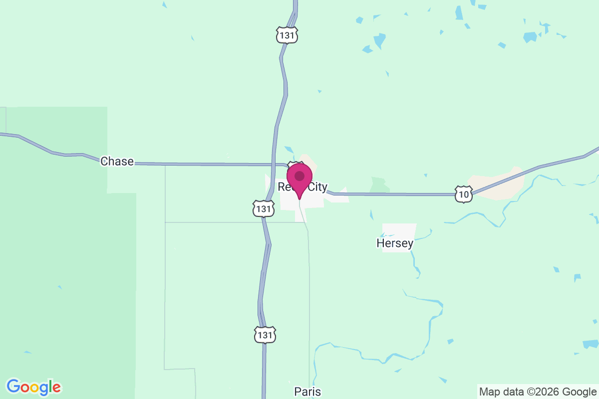 Reed City map