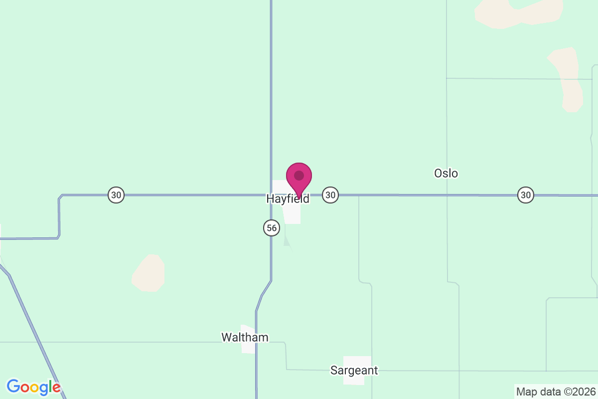 Hayfield map