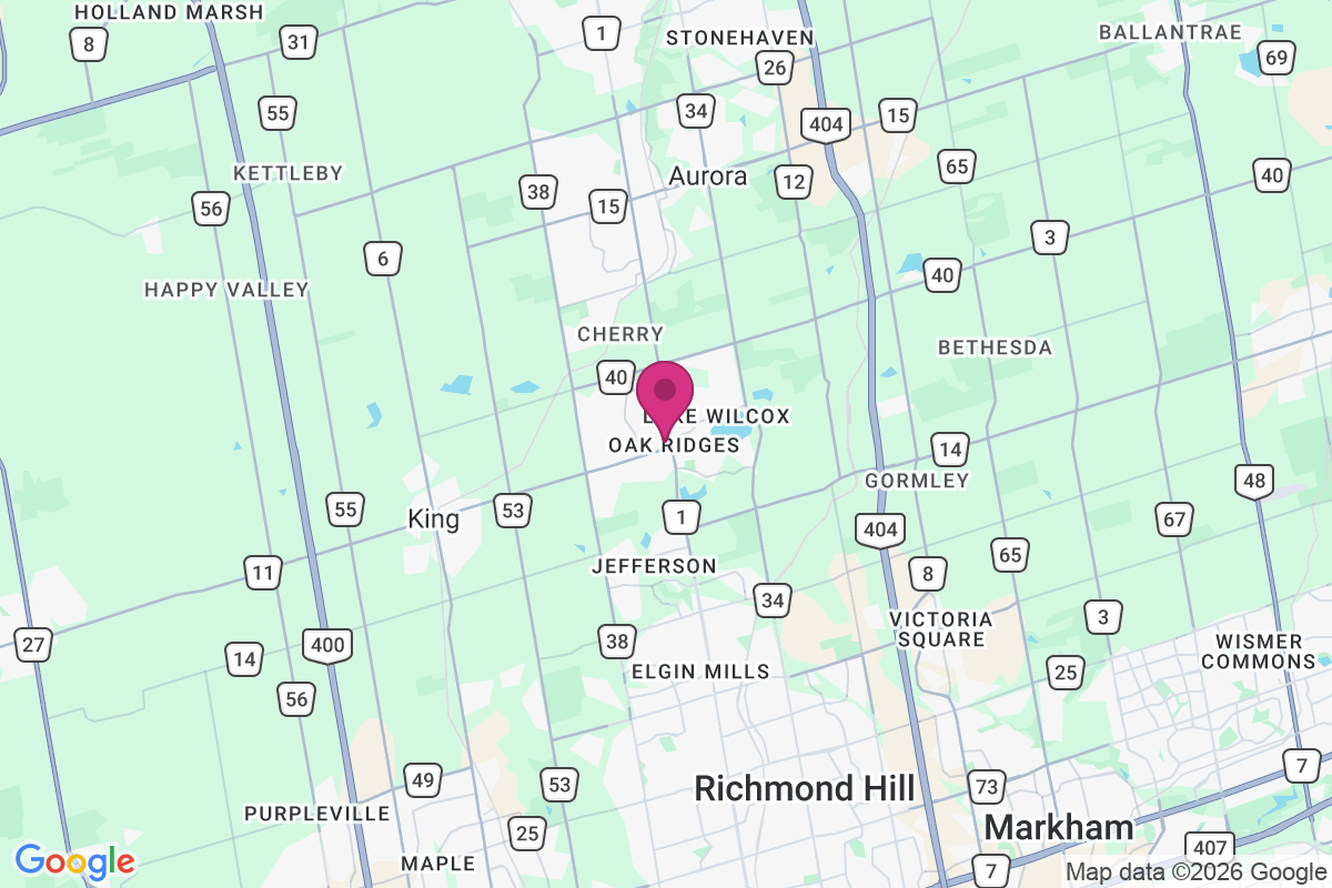 Oak Ridges map