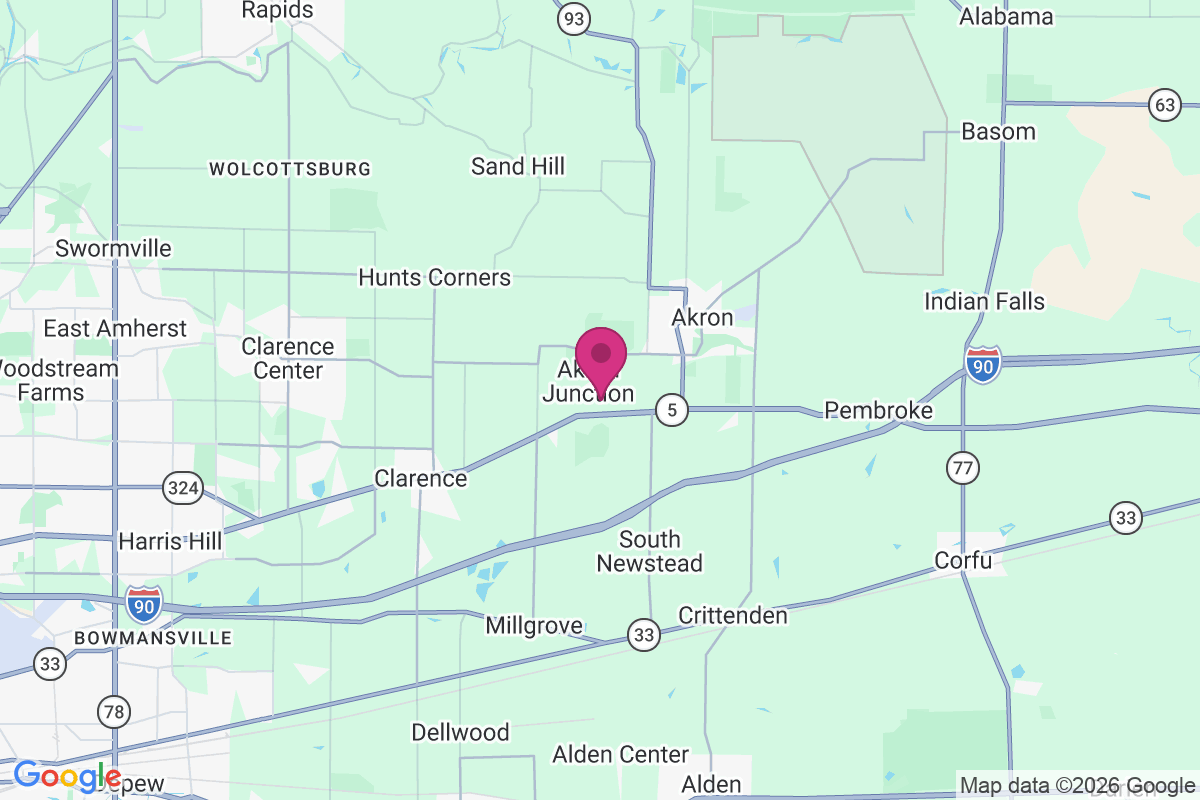 Akron Junction map