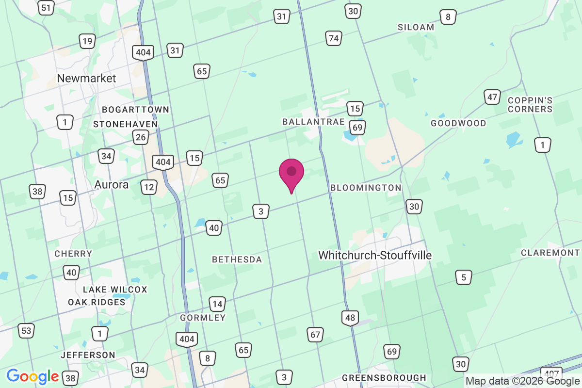 Whitchurch-Stouffville map