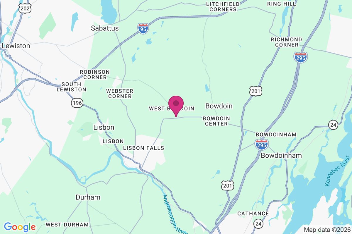 West Bowdoin map