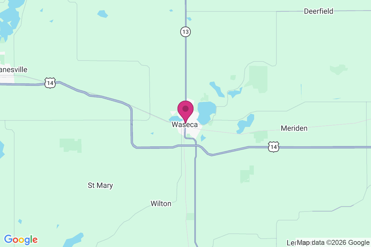 Waseca map