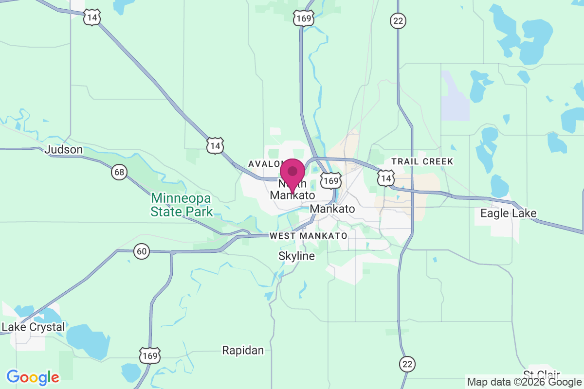 North Mankato map