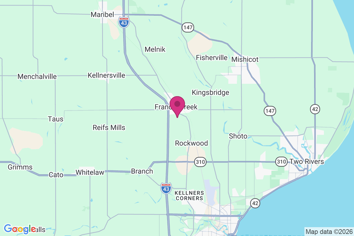 Francis Creek map