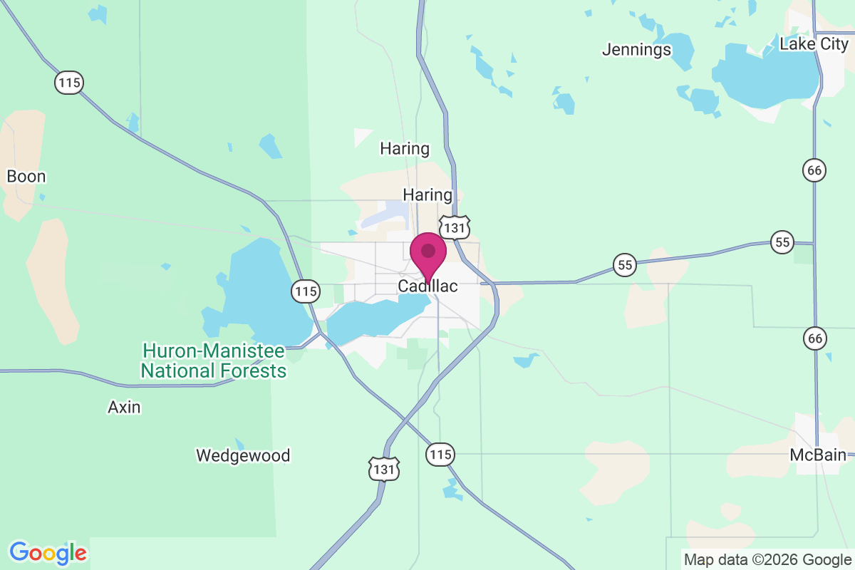 Cadillac map