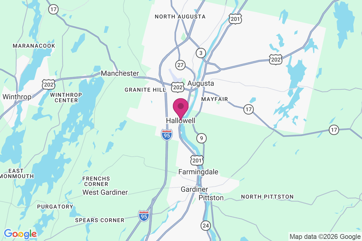 Hallowell map
