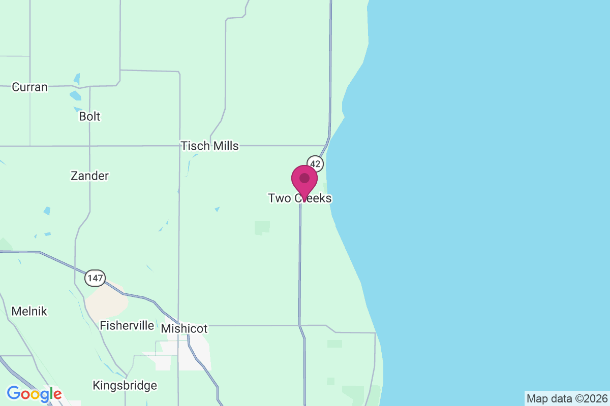 Two Creeks map